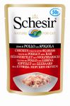 Schesir (kot) - saszetka 50g - Filety z kurczaka z okoniem morskim