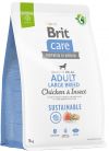 BRIT CARE DOG SUSTAINABLE ADULT LARGE BREED CHICKEN INSECT 3 KG