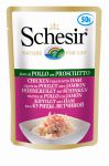 Schesir (kot) - saszetka 50g - Filety z kurczaka z szynką